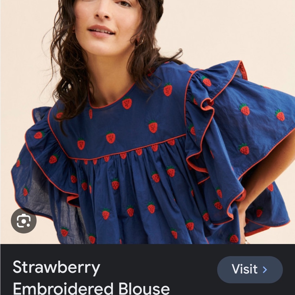 ISO this Farm Rio Strawberry Shirt - Picture 2 of 3